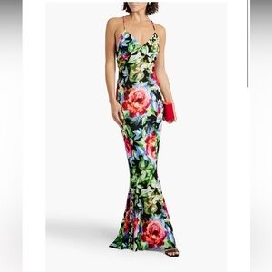 Norma Kamali Low Back Slip Dress - Floral